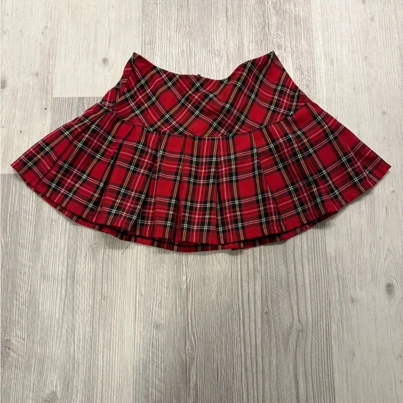TRIPP NYC Red Plaid Mini Skirt - Picture 1 of 5